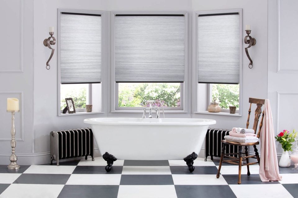 Hive Silkweave Raven Pleated Blinds