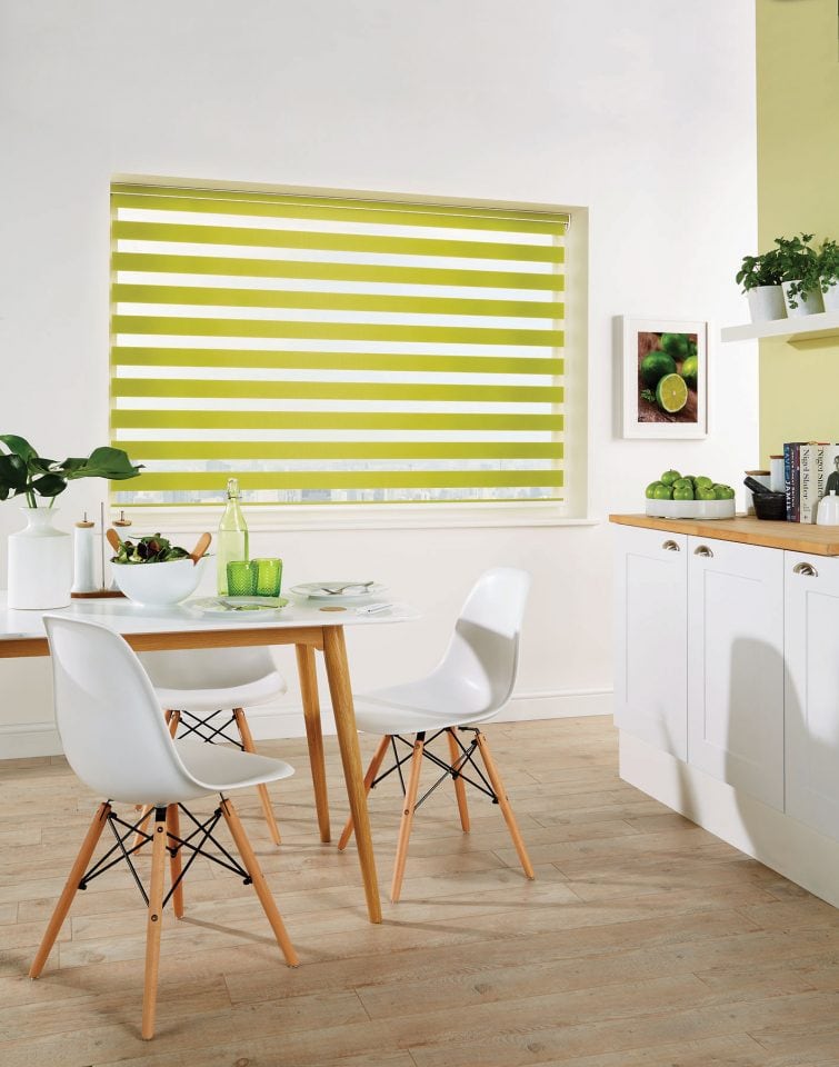 Capri Colour Paradise Green closed tanslucent opaque Vision Blinds